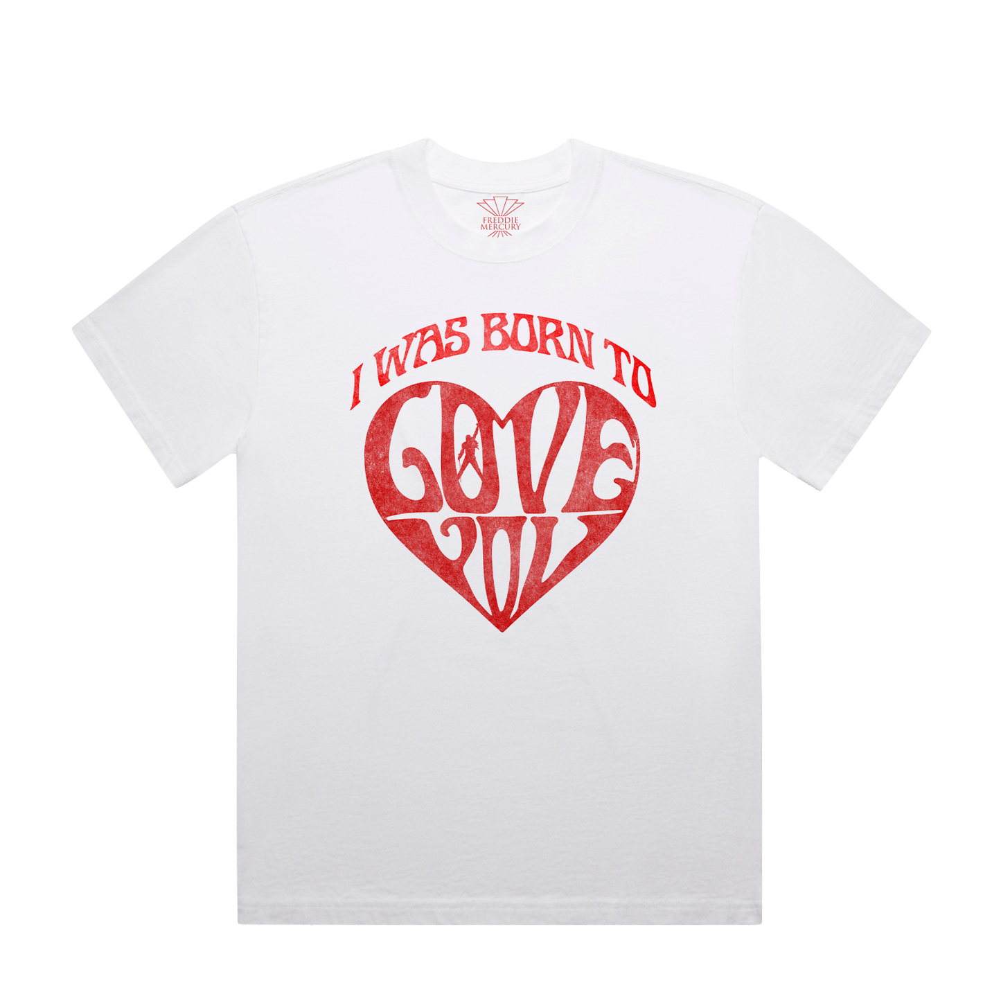 Freddie Mercury "I Was Born to Love You" White T-Shirt